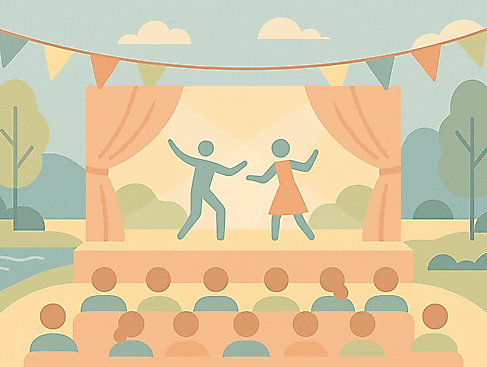 Theatervorstellung im Freien