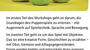 Fortbildung Erzählen: "Sprach die Bohne zur Melone ..."