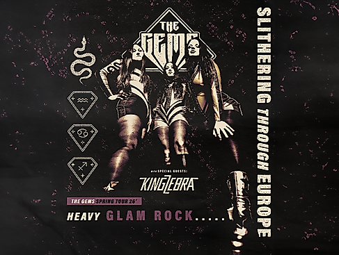 The Gems - Slithering Through Europe 2026 + Support: King Zebra & Mia Karlsson