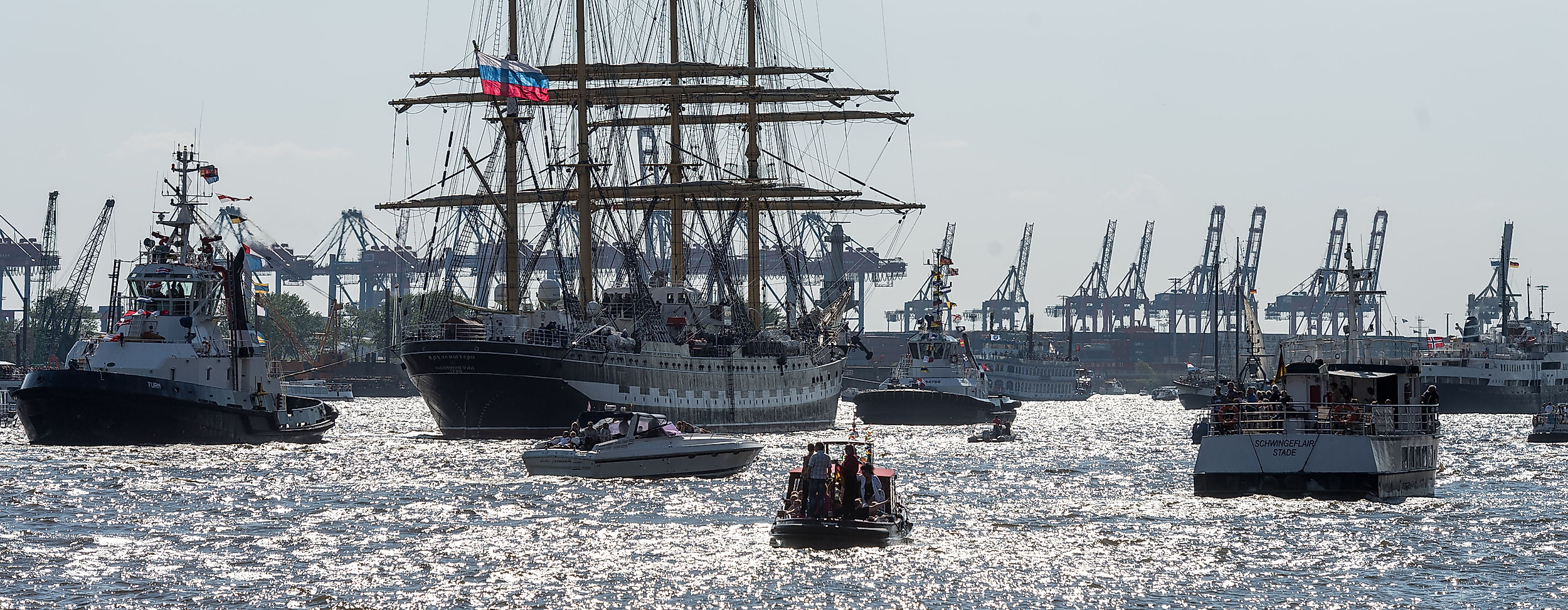 Große Auslaufparade
