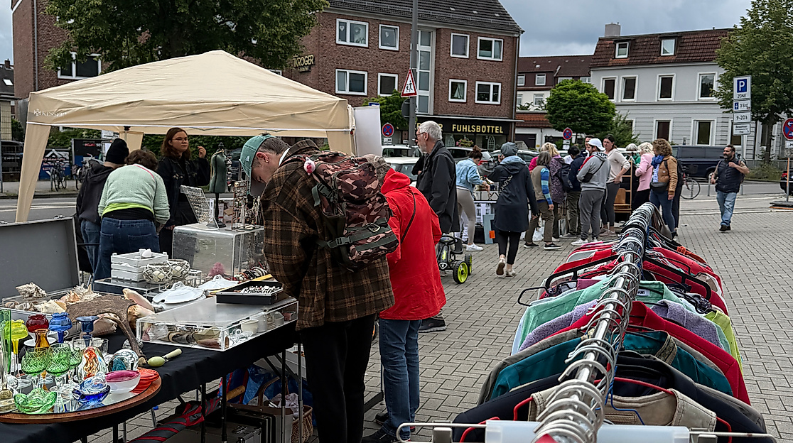 Langschläfer Flohmarkt Ratsmühlendamm Marktplatz