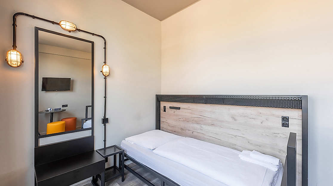 Hotel A&O Hamburg City: Einzelzimmer