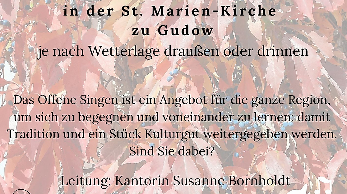 Plakat Offenes Singen zum Herbstanfang