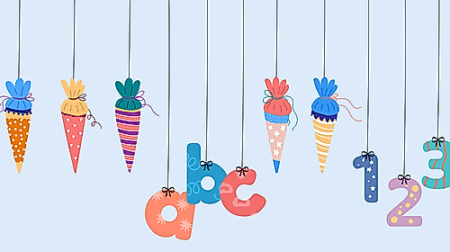 Einschulungsgottesdienst für die Klasse 1 b der Kalandschule mit Pastorin Bärbel Reichelt