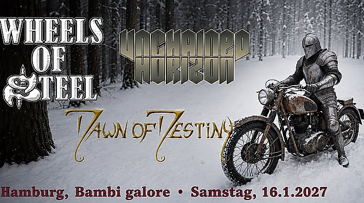 Konzertposter von der Unbroken metal Party 2027 im Bambi Galore am 26.02.2027