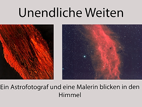 Ausstellungsplakat unendliche Weiten Art Pfefferle