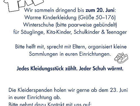 Kleidersammlung für die Ukraine-1