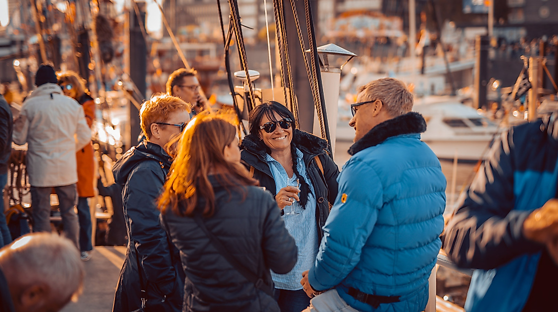 Brunch unter Segeln zum Tag der Deutschen Einheit - Empfang