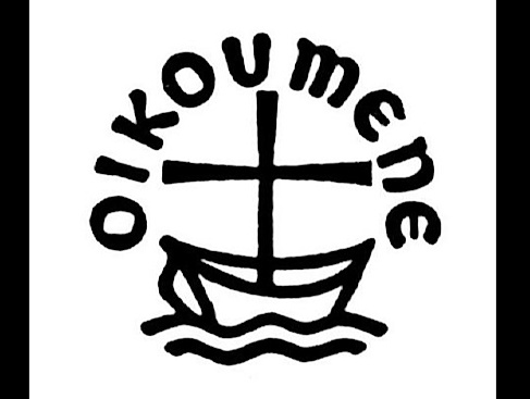 Oikoumene-Logo: Schiff mit Kreuz