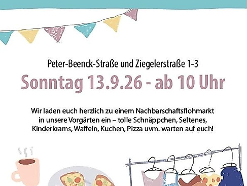 privater Nachbarschaftsflohmarkt in Wilhelmsburg