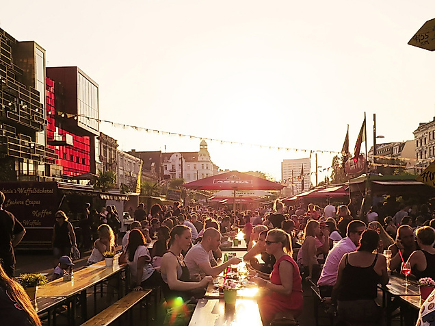 Spielbudenplatz auf der Reeperbahn