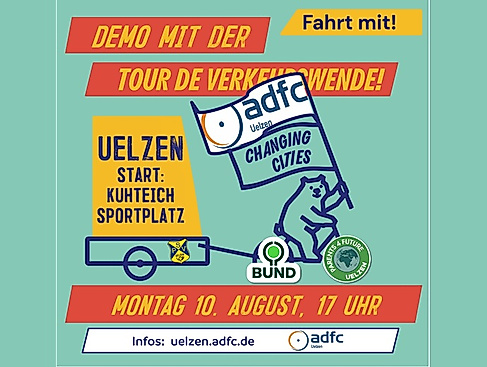 Demo mit der Tour de Verkehrswende in Uelzen