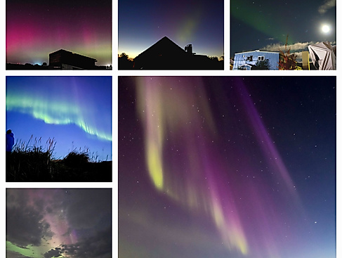 Polarlichter in der Arktis und über OH