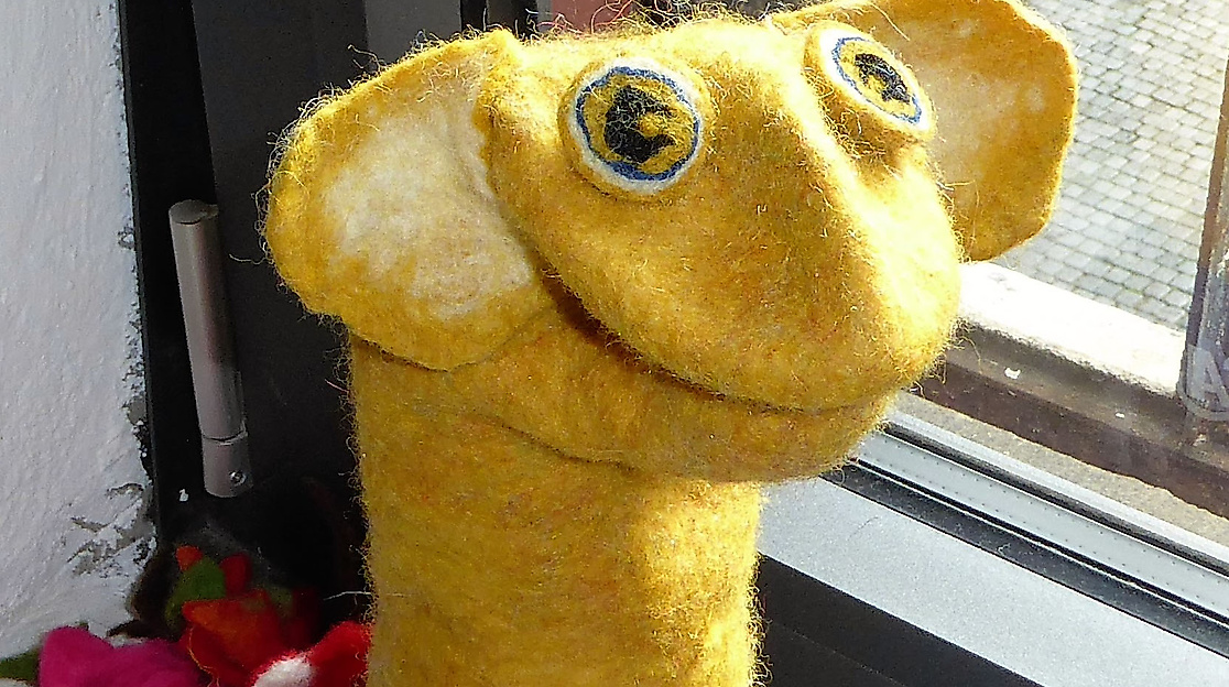 Filz-Handpuppe