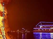 Fahrt entlang der Osterfeuer