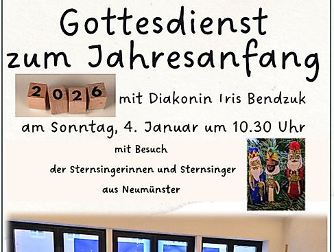 Gottesdienst zum Jahresbeginn mit den Sternsingern  im Friedrich-Ebert-Krankenhaus Neumünster