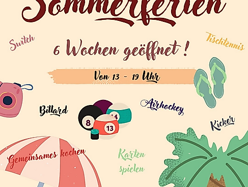 Plakat Sommerferien im GSH