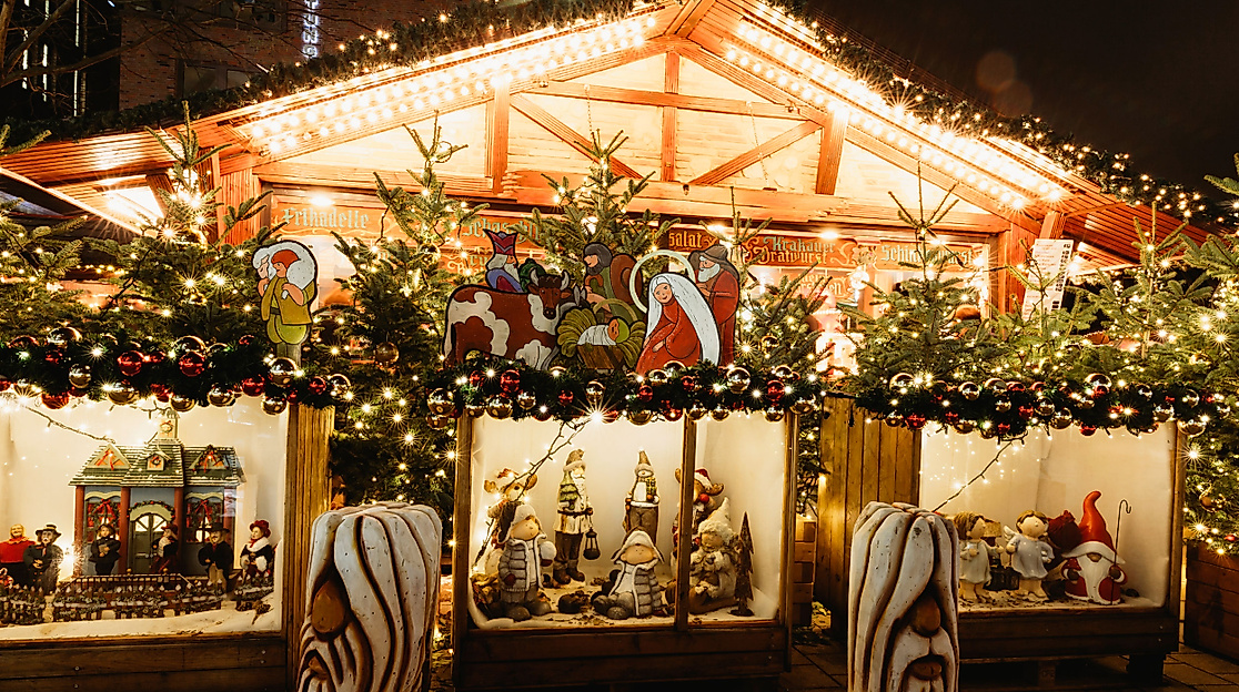 Krippe an der St.Petri Kirche