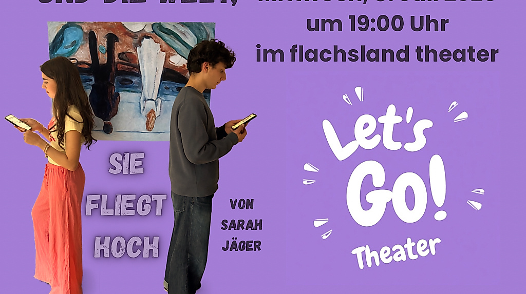 Szenische Lesung "Und die Welt, sie fliegt hoch" am 08.07.2026 im flachsland theater
