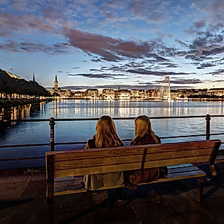 Lichterfahrt auf der Alster