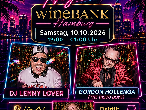 80s Nights / 80er Party / Back to the 80s wineBANK am 10.10.2026