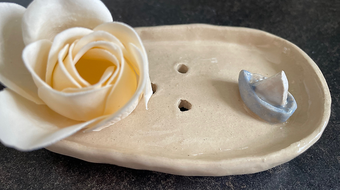Seifenschale aus Ton