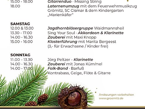 Martinsmarkt Programm