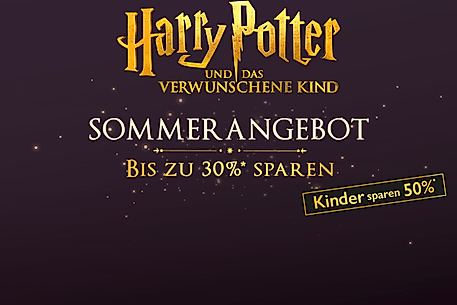 Harry Potter Sommerangebot 30 % sparen