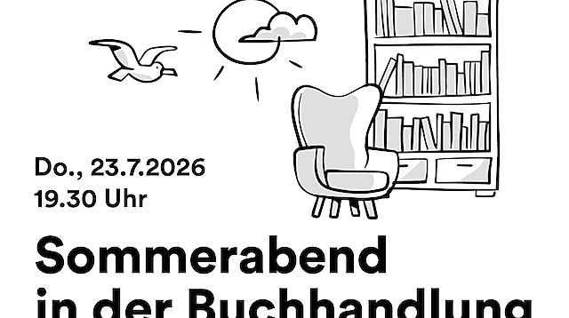 Sommerabend in der Buchhandlung