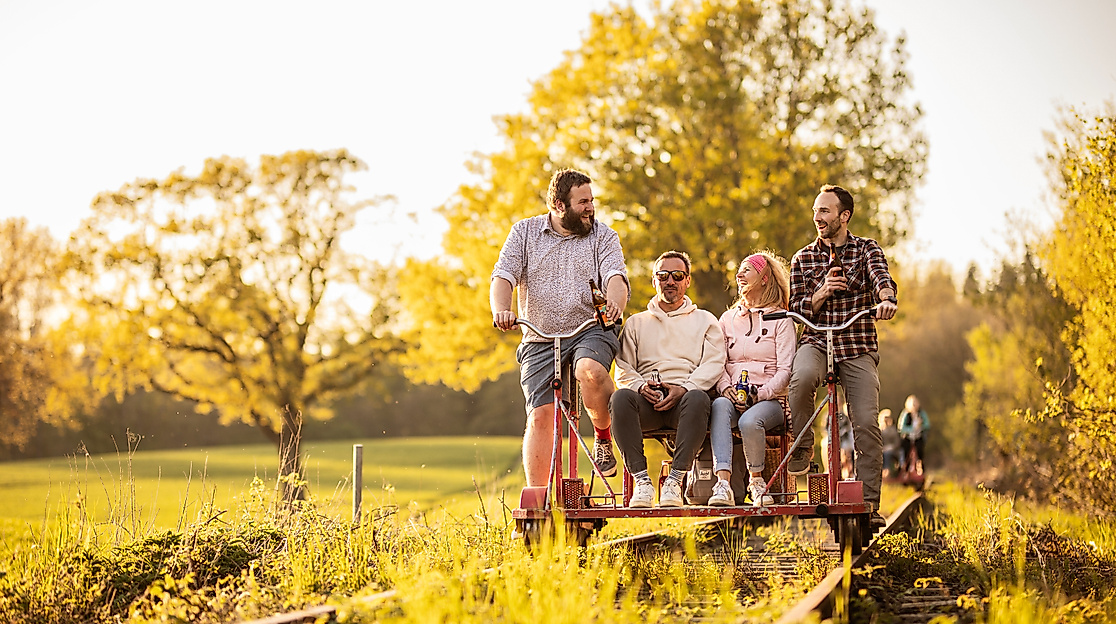 Rapsblütenfahrt mit der Naturpark-Draisine