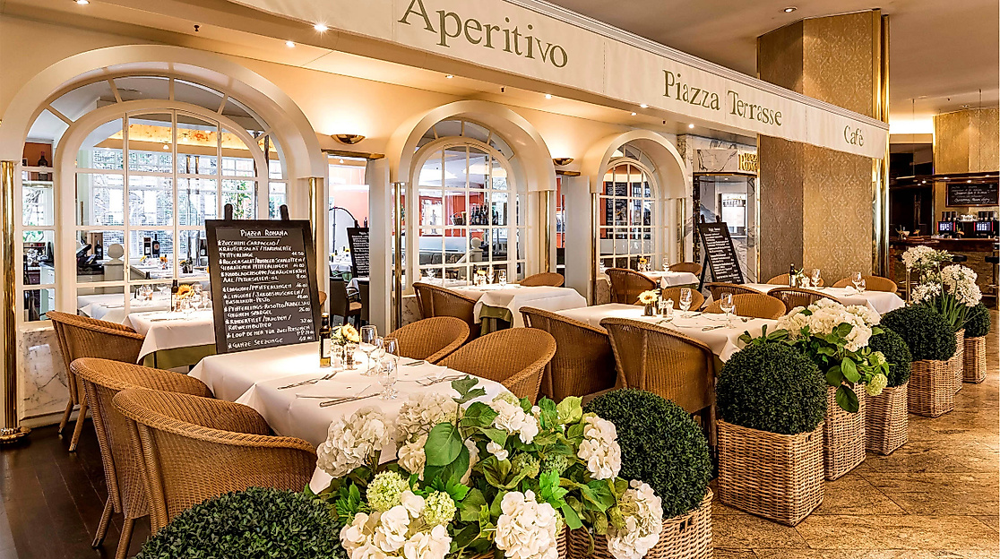 Hotel GRAND ELYSEE Hamburg: Restaurant Piazza Romana