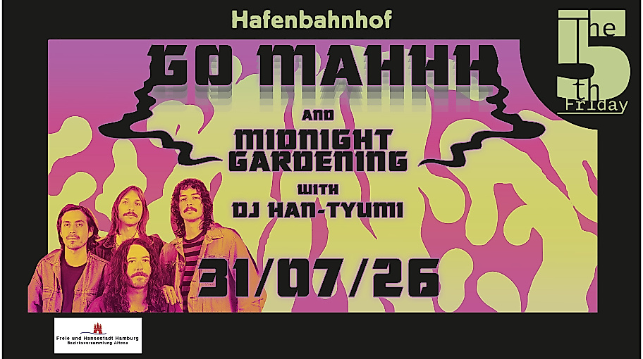 Gizzheads: Go Mahhh & Midnight Gardening & Dj Han-Tyumi 5th Friday