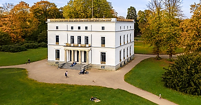 Jenisch Haus im Herbst