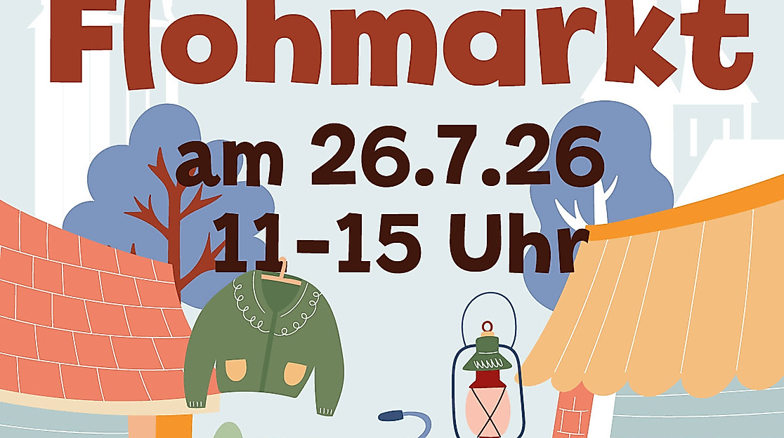 Plakat des 2. Petersdorfer Dorf-Flohmarktes