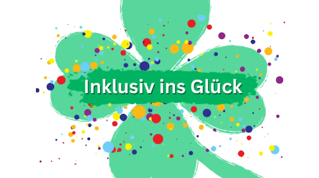 Inklusiv ins Glück - Logo mit Kleeblatt