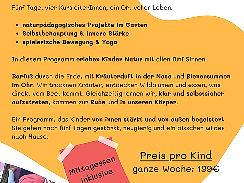 Sommerfrische - Ferienangebot für Grundschulkinder