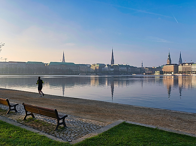 Binnenalster in Hamburg