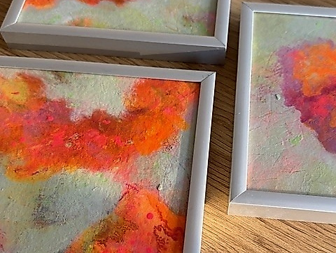 Farbenrausch - kleine Farbserie auf Papier