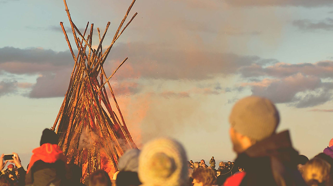 Osterfeuer in Timmdorf