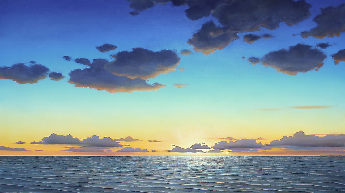 "summer sundown", Unikatgemälde, 120x200cm