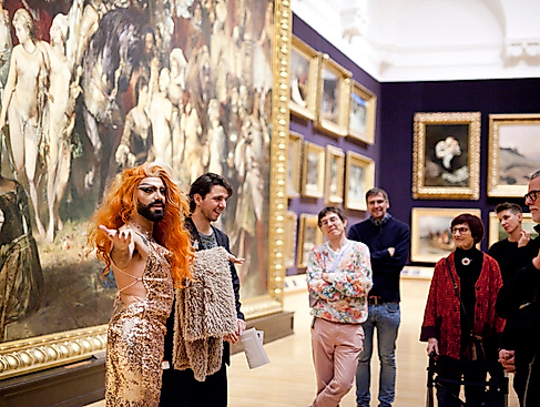 Dragführung in der Hamburger Kunsthalle mit Lady Sasha, 2024
