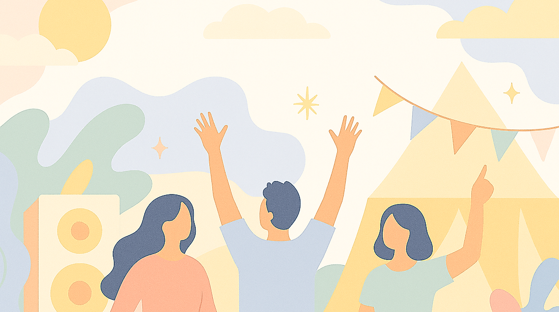 Festival in Pastellfarben