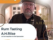 A.H.Riise rum tasting mit Ralf Splettstößer