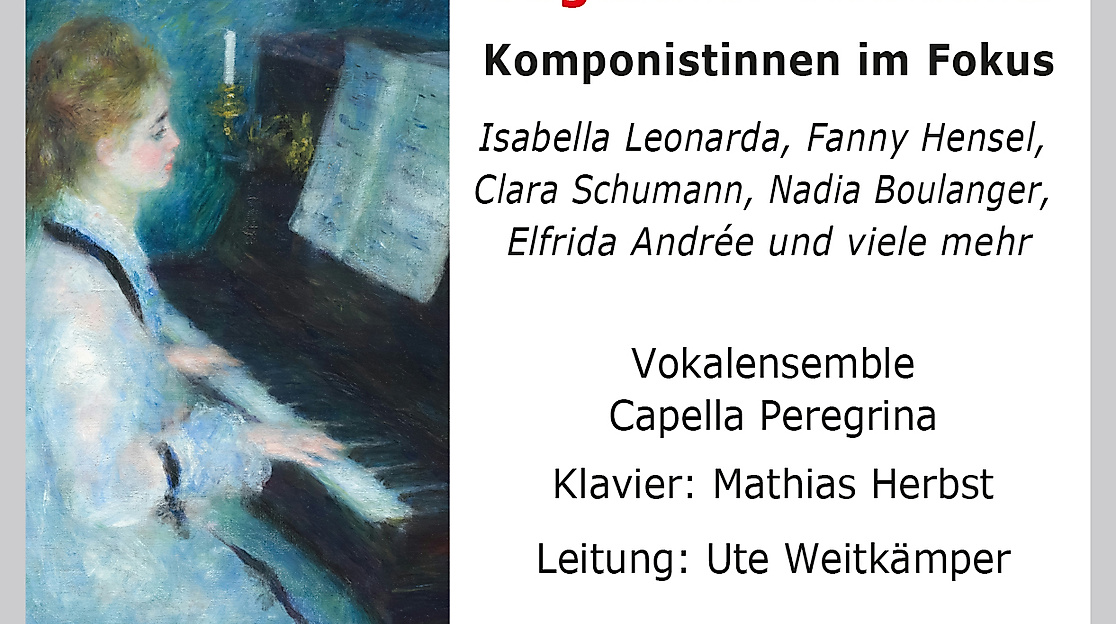 Musik nur von Komponistinnen - präsentiert vom Vokalensemble Capella Peregrina
