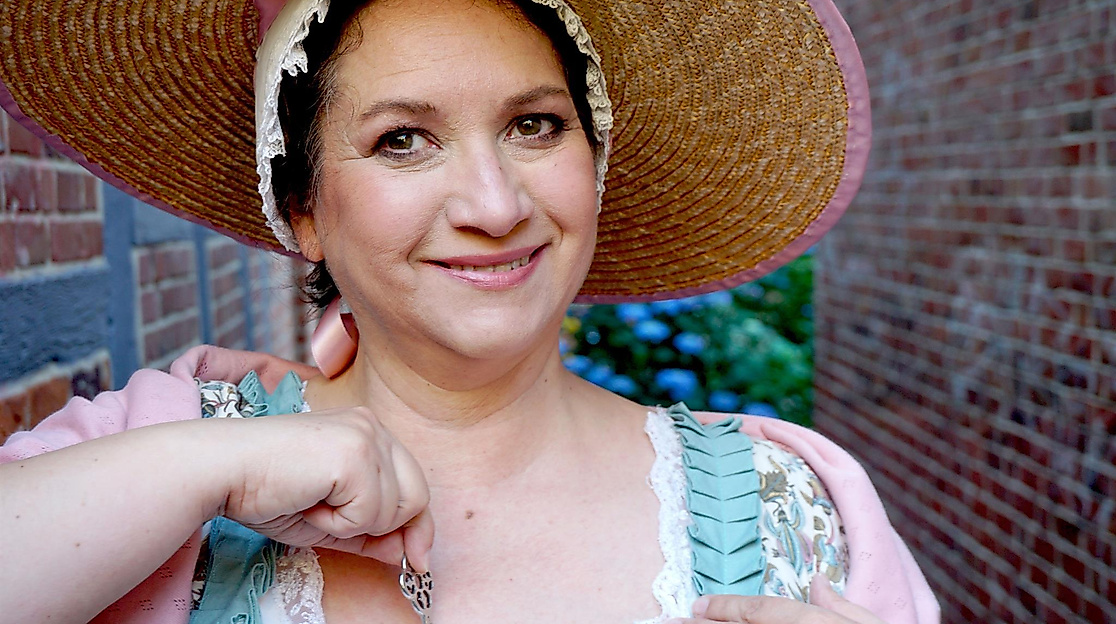 Mit der Frau des Apothekers