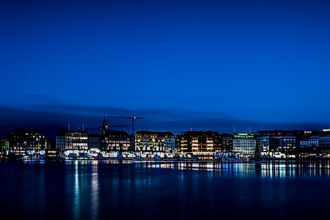 Blick auf die Innenalster