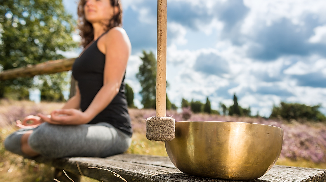 Yoga in der Heide