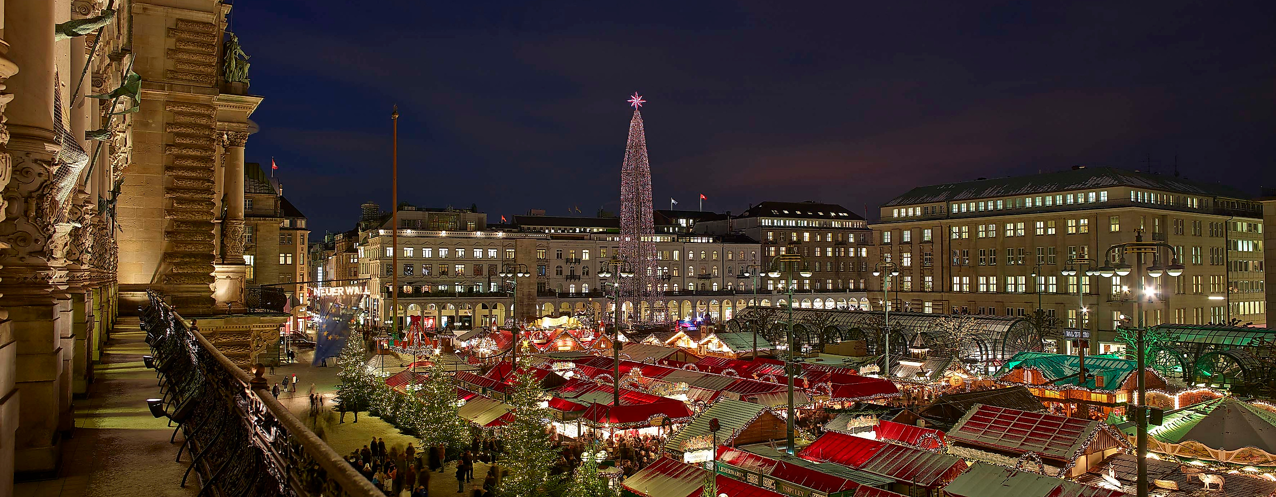 Weihnachtsmarkt Rathausmarkt Hamburg
