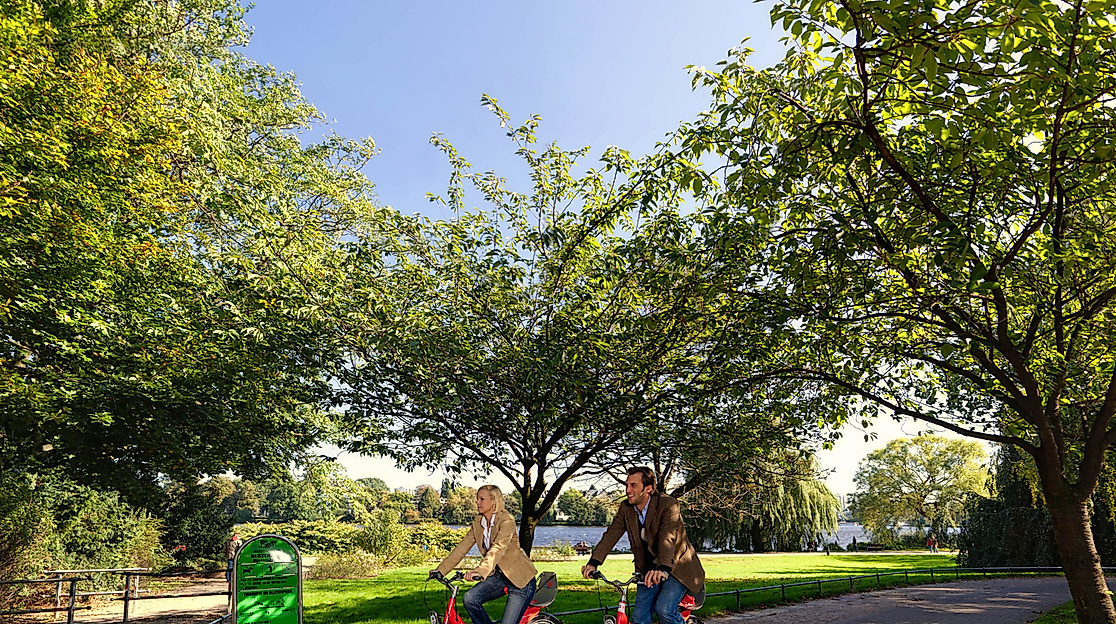 Stadtrad an der Alster