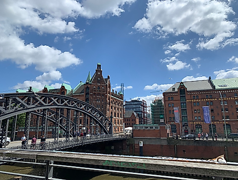 Blick in die historische Speicherstadt
